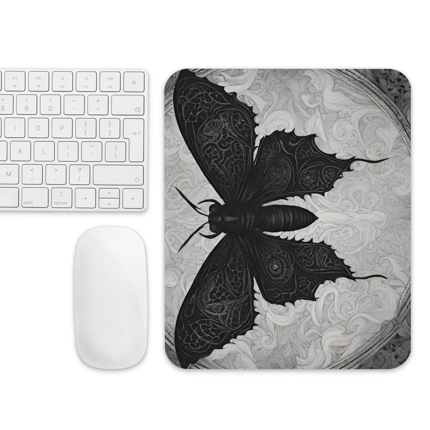 MOTH TO FLAME MOUSE PAD