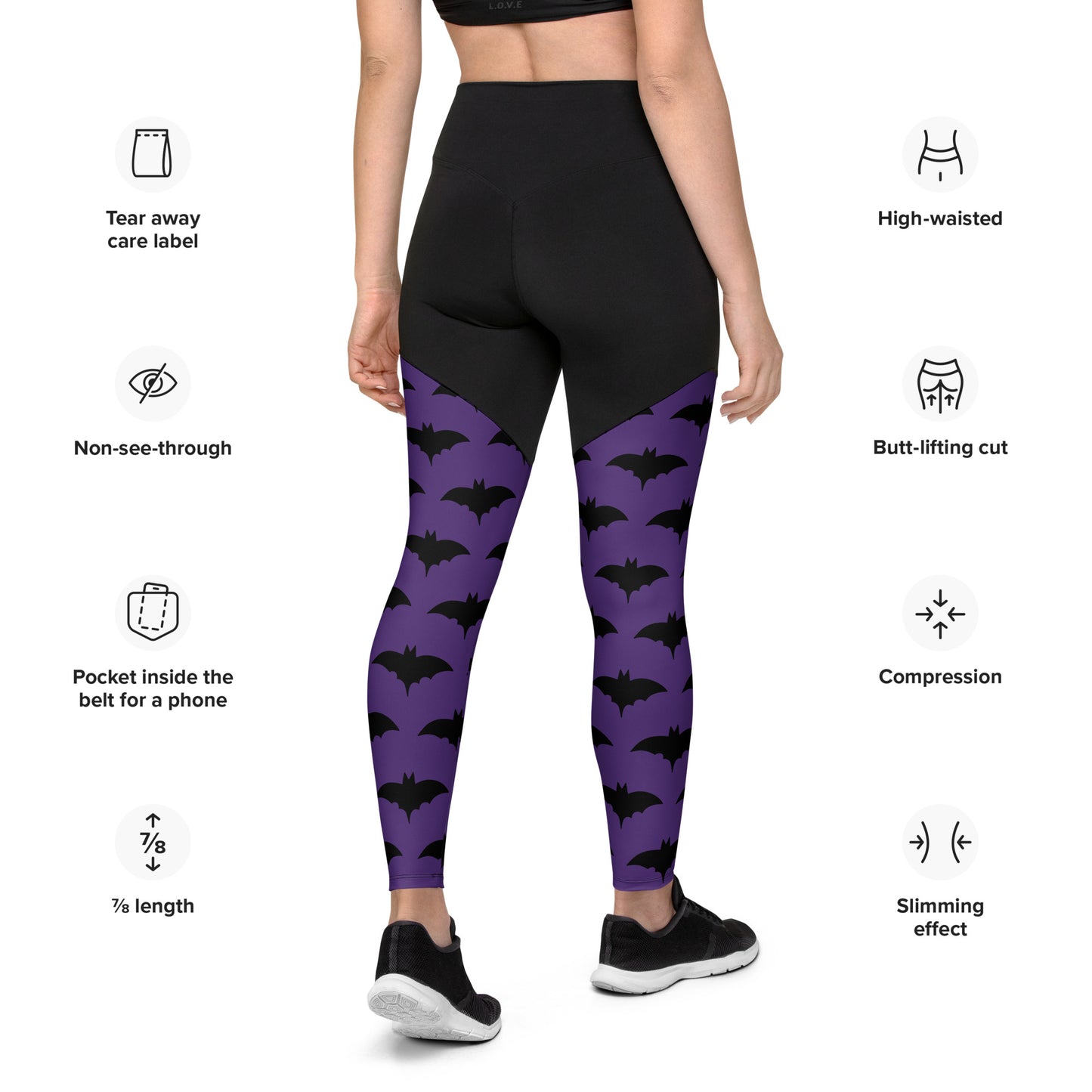 PURPLE BAT SPORTS LEGGINGS