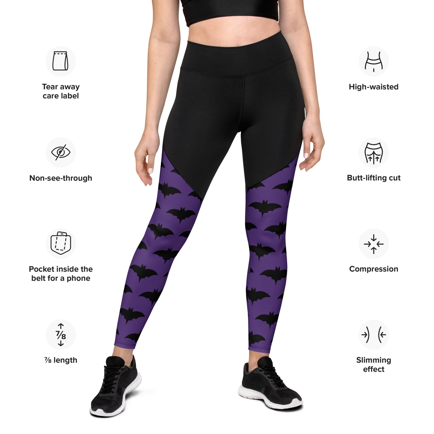 PURPLE BAT SPORTS LEGGINGS