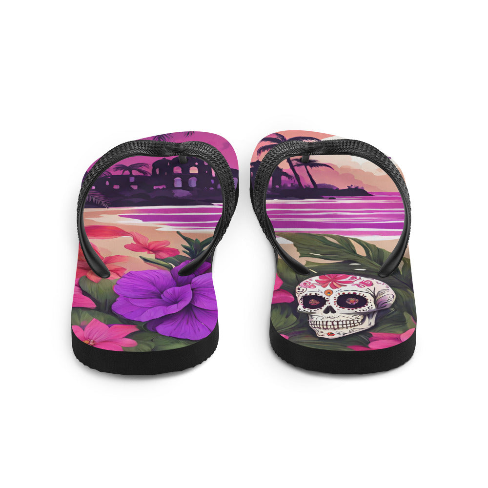 SUGAR SKULL RESORT FLIP-FLOPS