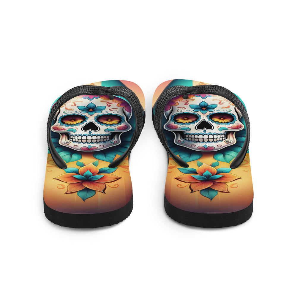 SKULL SURFBOARD FLIP-FLOPS