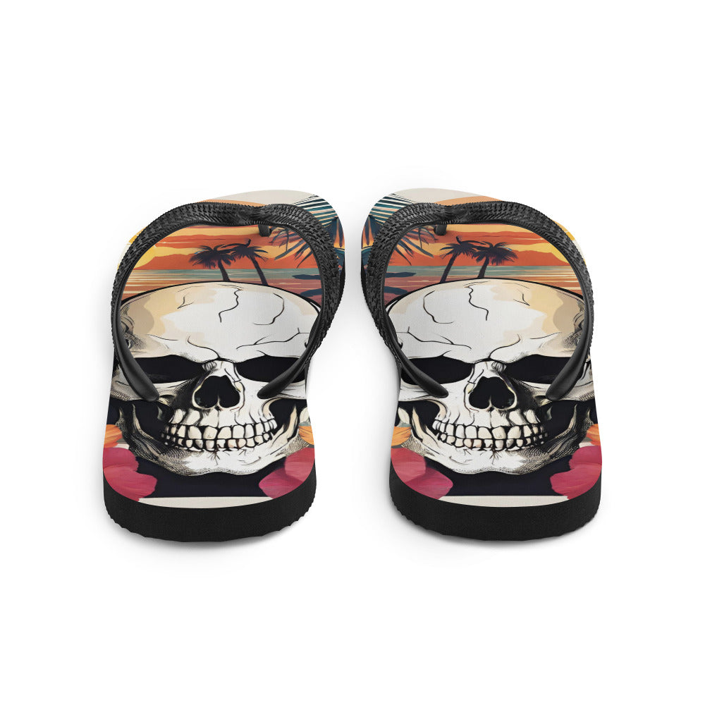 RETRO SKULL FLIP-FLOPS