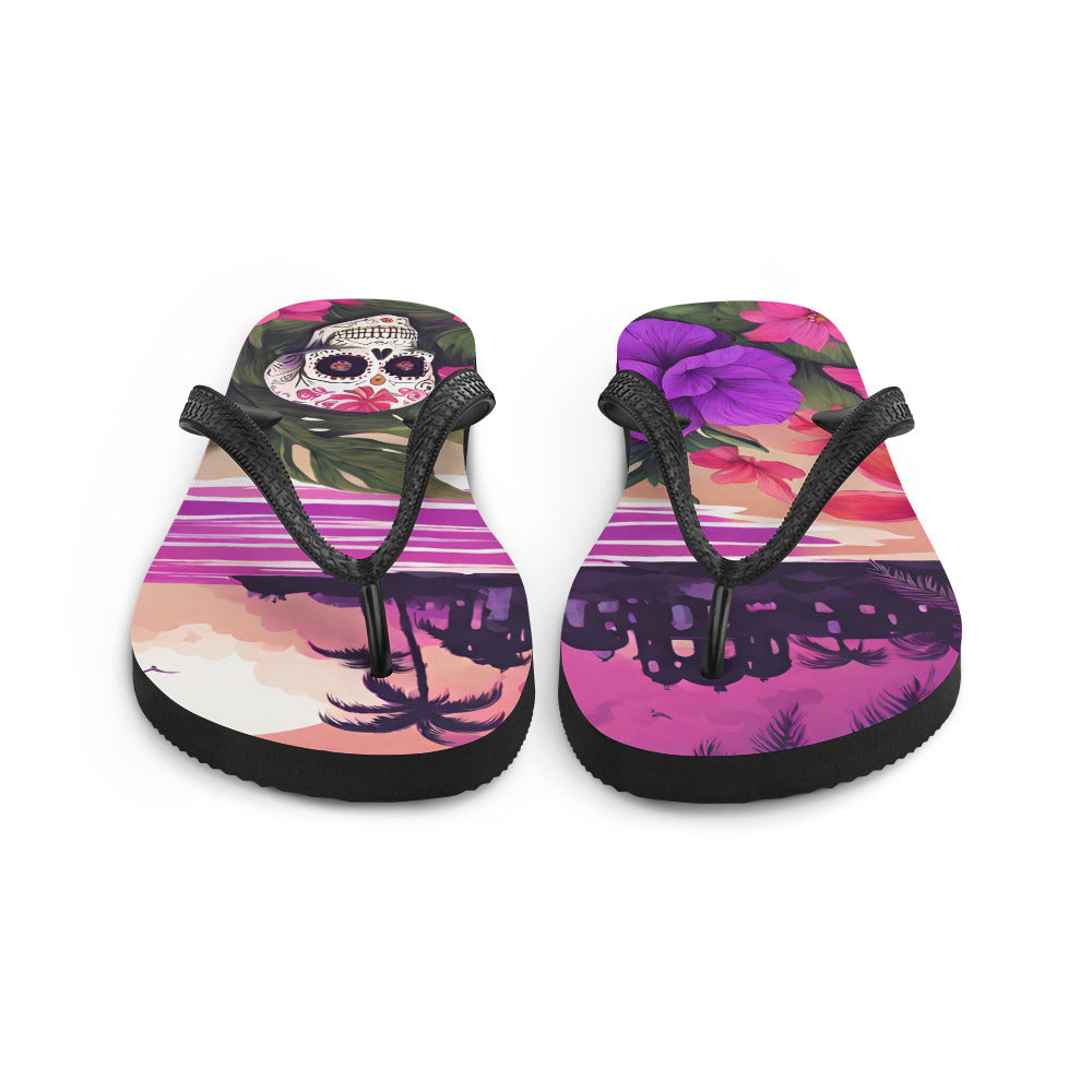 SUGAR SKULL RESORT FLIP-FLOPS