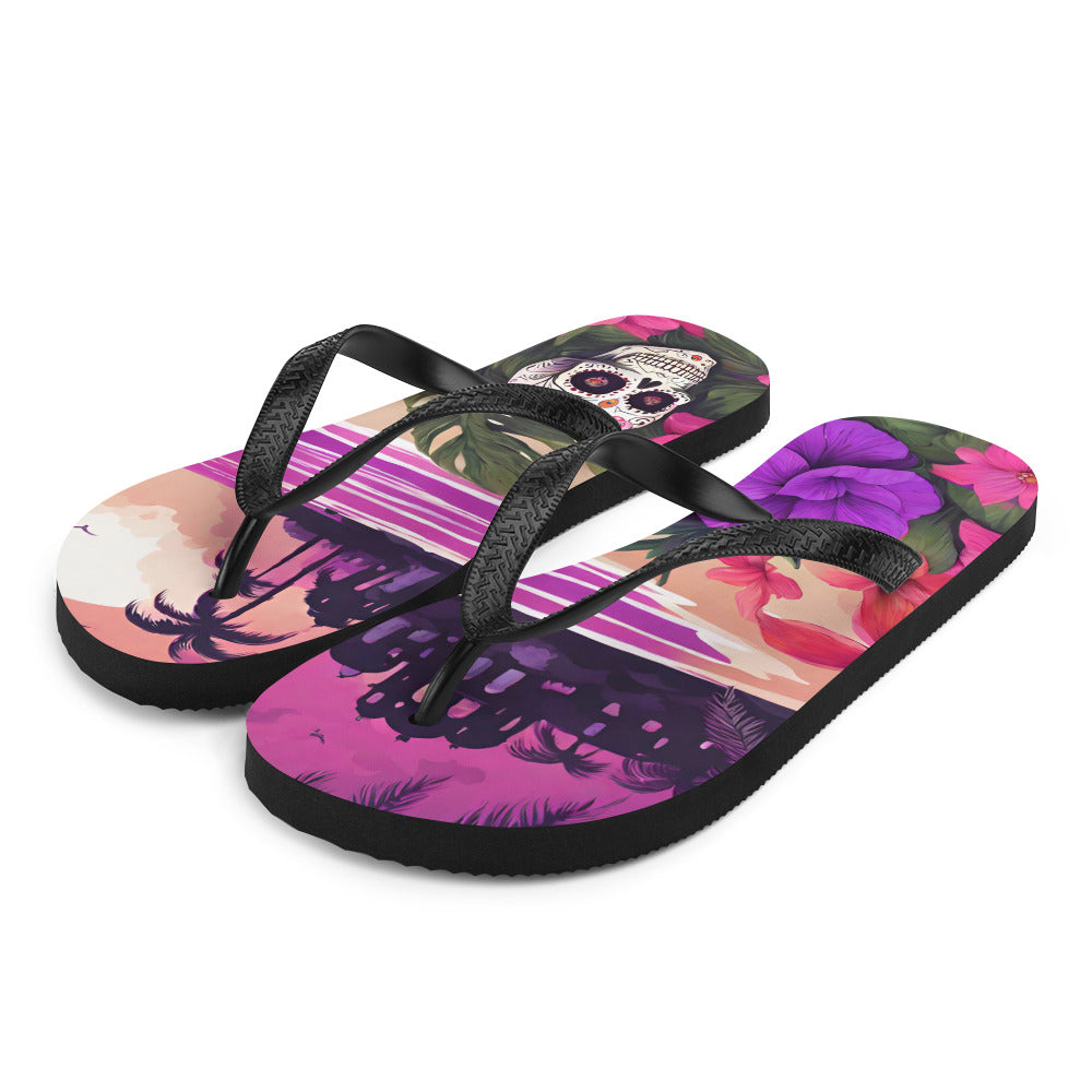 SUGAR SKULL RESORT FLIP-FLOPS