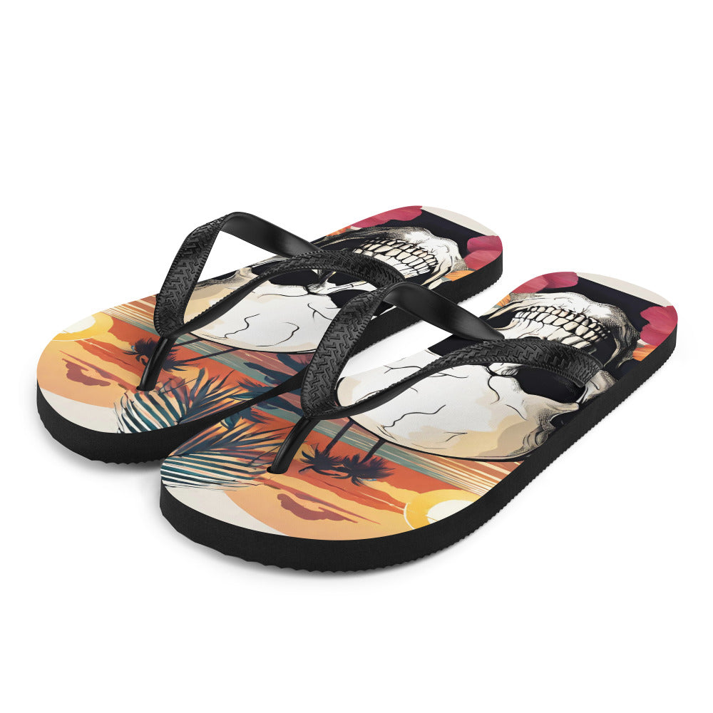 RETRO SKULL FLIP-FLOPS