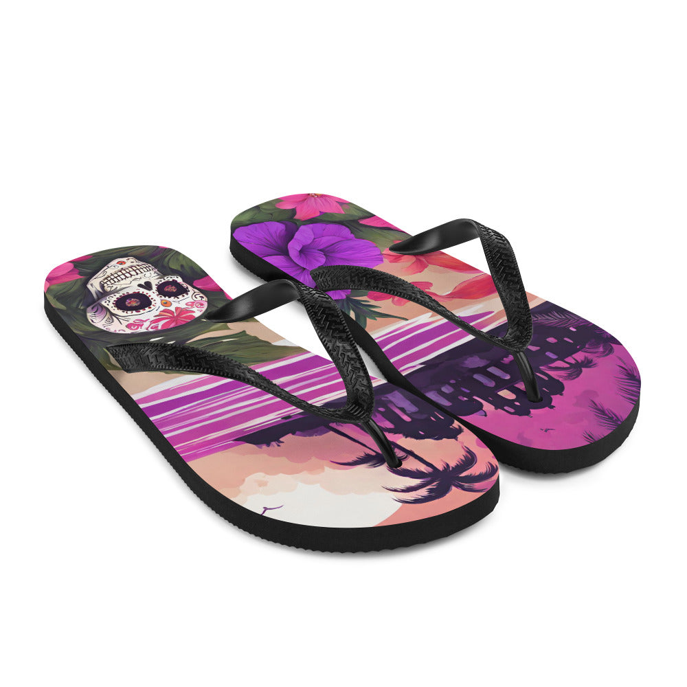 SUGAR SKULL RESORT FLIP-FLOPS