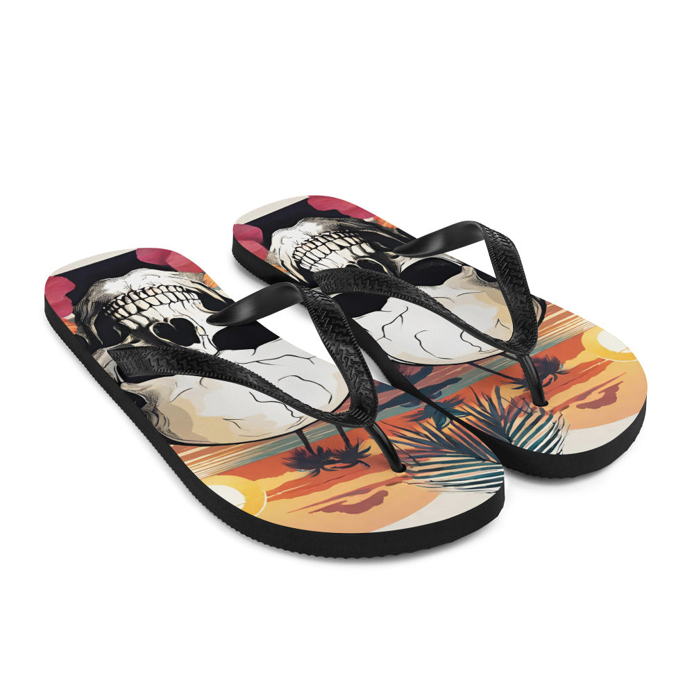 RETRO SKULL FLIP-FLOPS