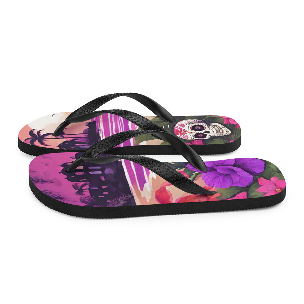 SUGAR SKULL RESORT FLIP-FLOPS