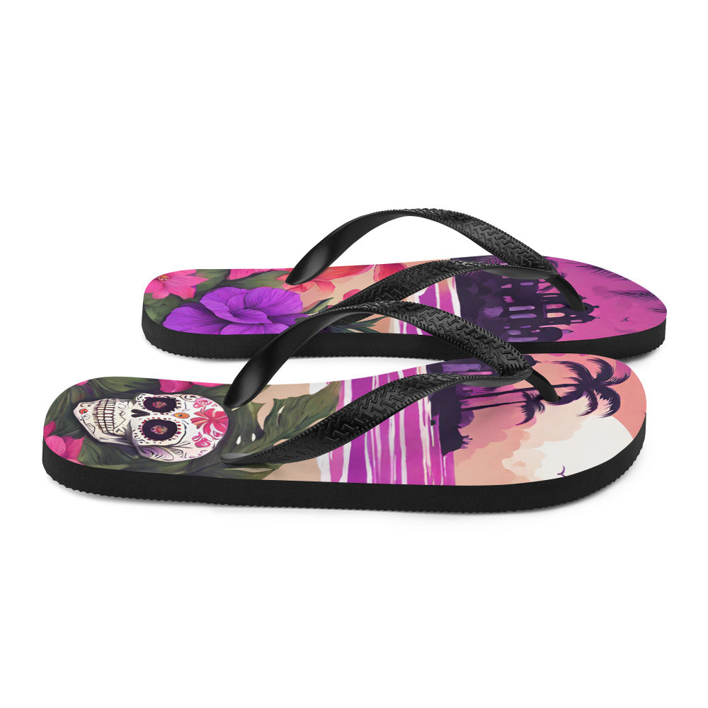 SUGAR SKULL RESORT FLIP-FLOPS