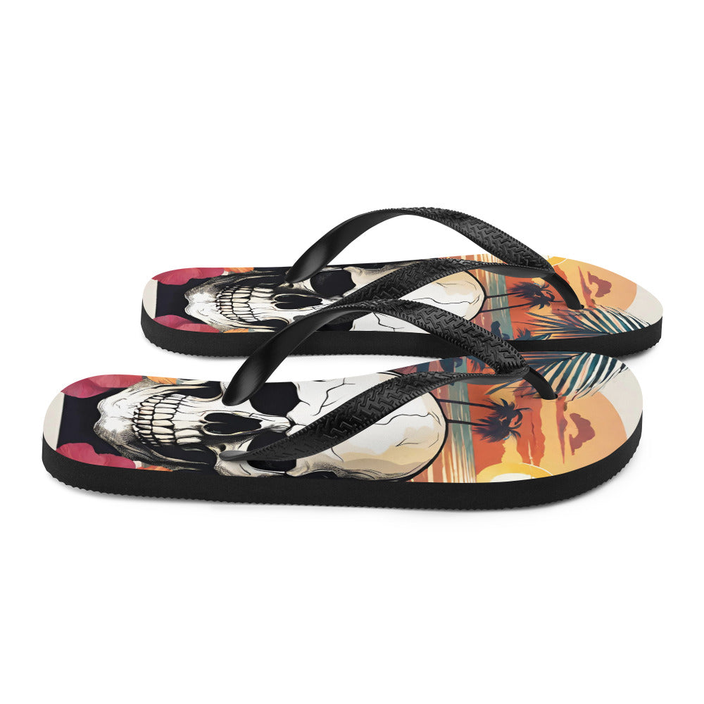 RETRO SKULL FLIP-FLOPS