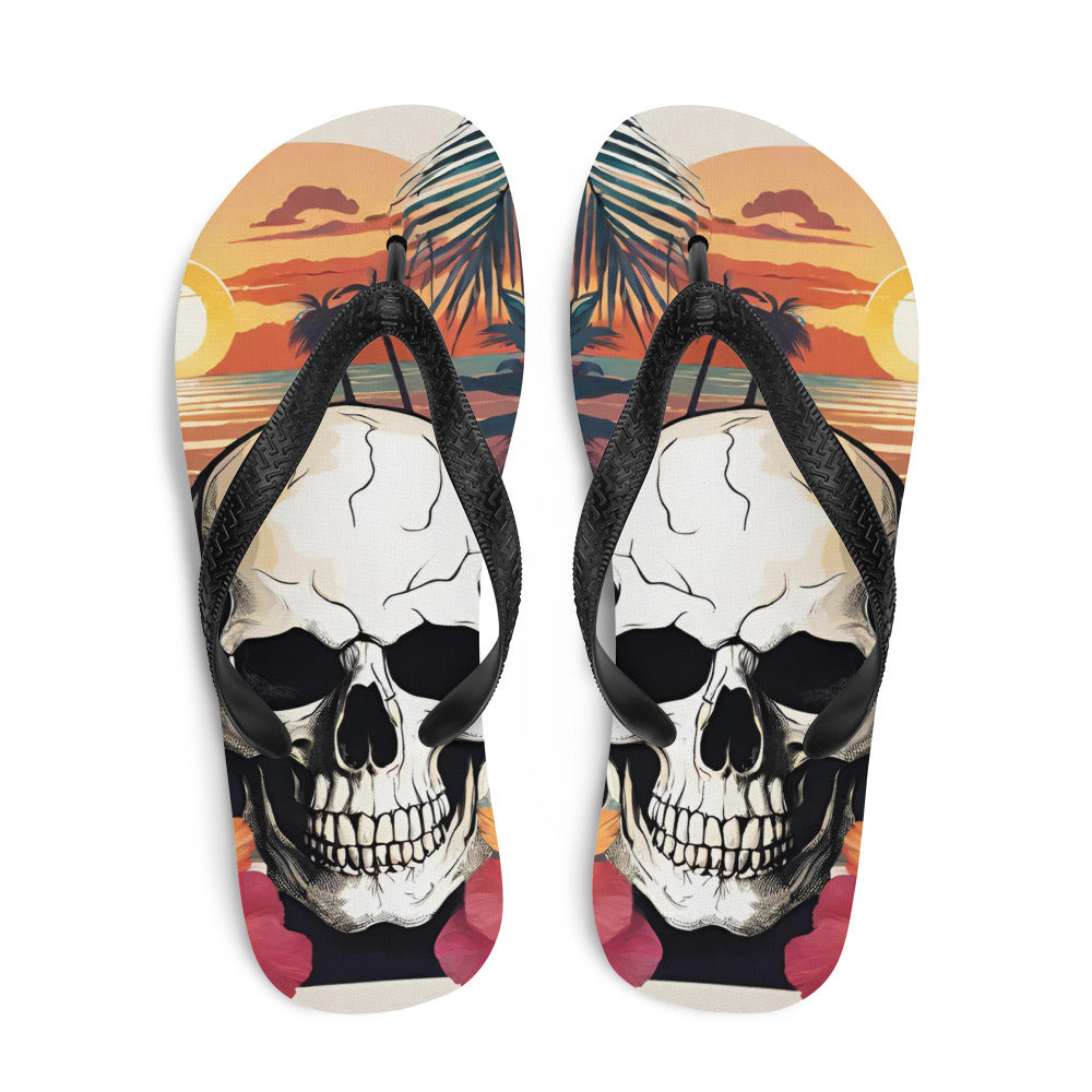 RETRO SKULL FLIP-FLOPS