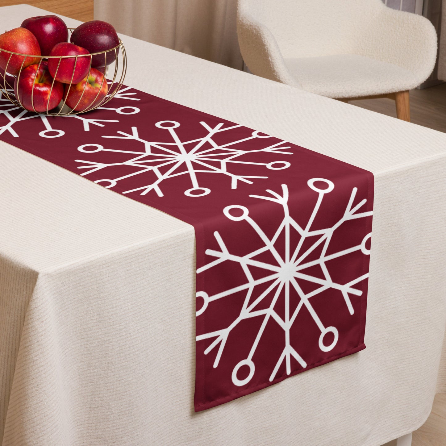 SNOWFLAKE TABLE RUNNER