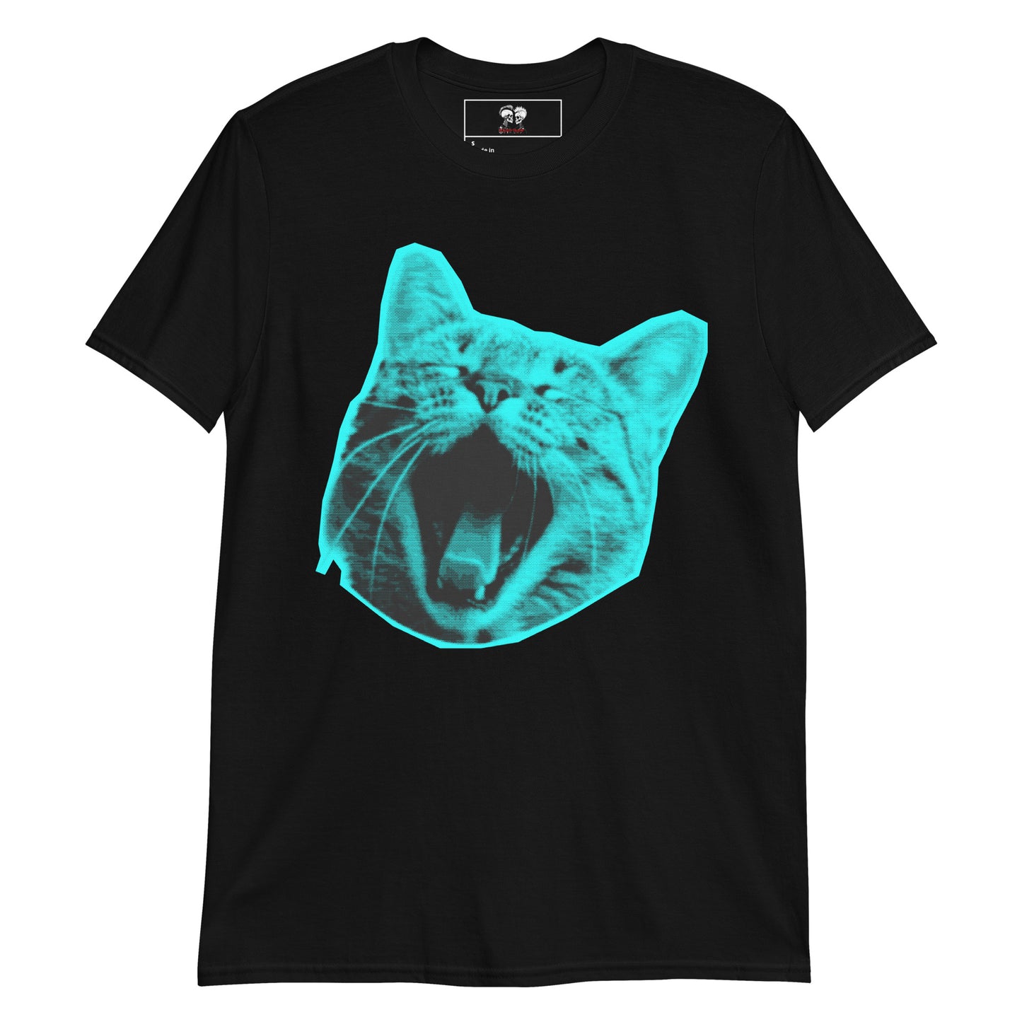 ELECTRIC BLUE CAT UNISEX SHORT SLEEVE TEE