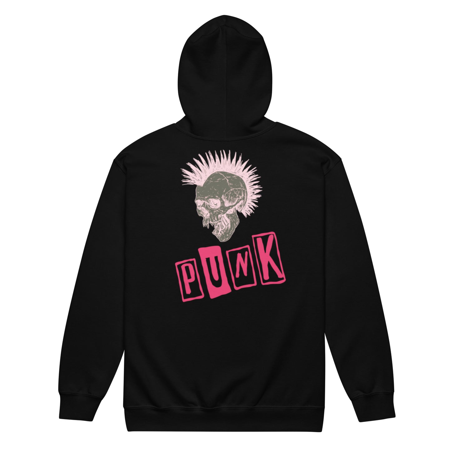 PUNK IS PINK UNISEX ZIP HOODIE