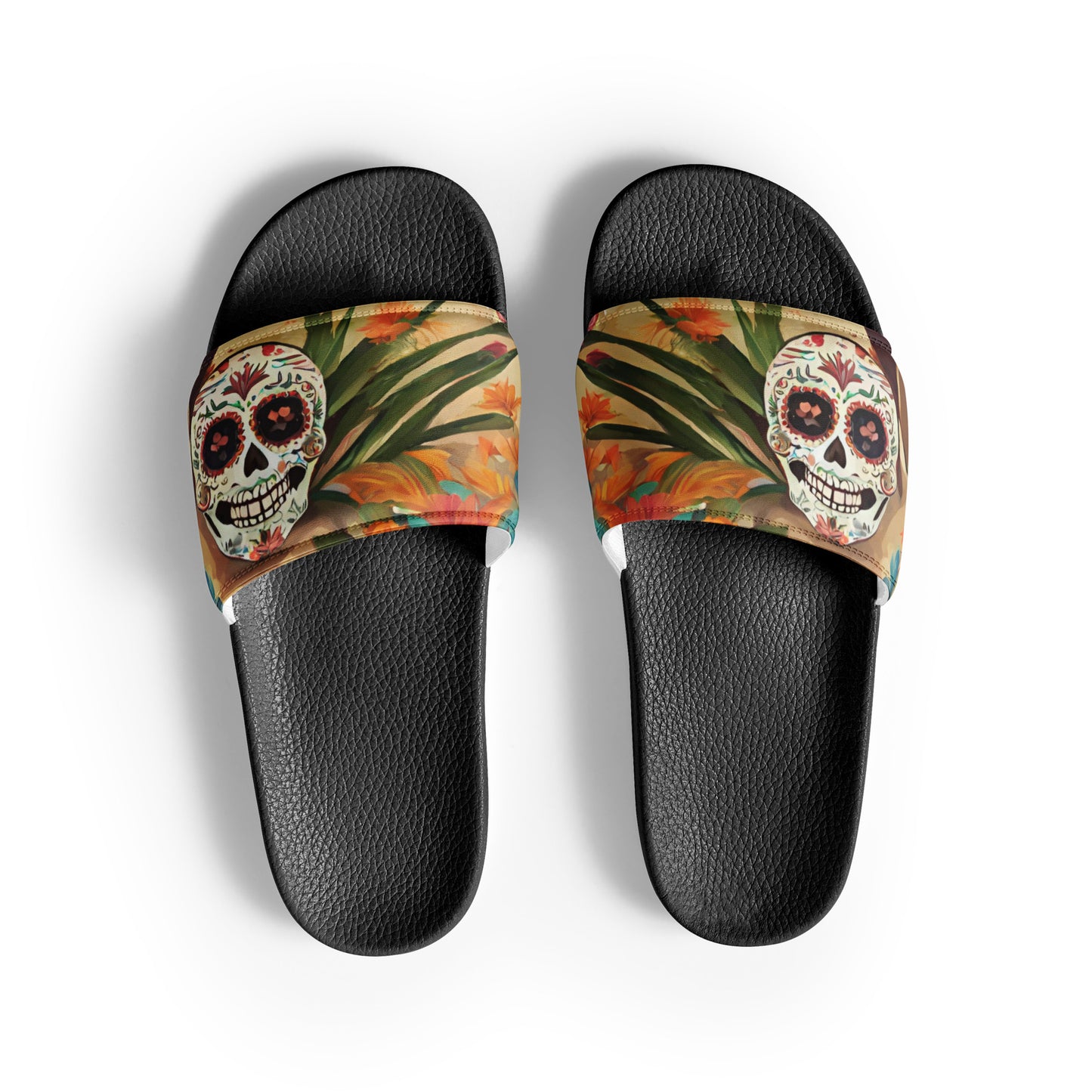 SUGAR SKULL ON THE SAND WOMEN'S SLIDES