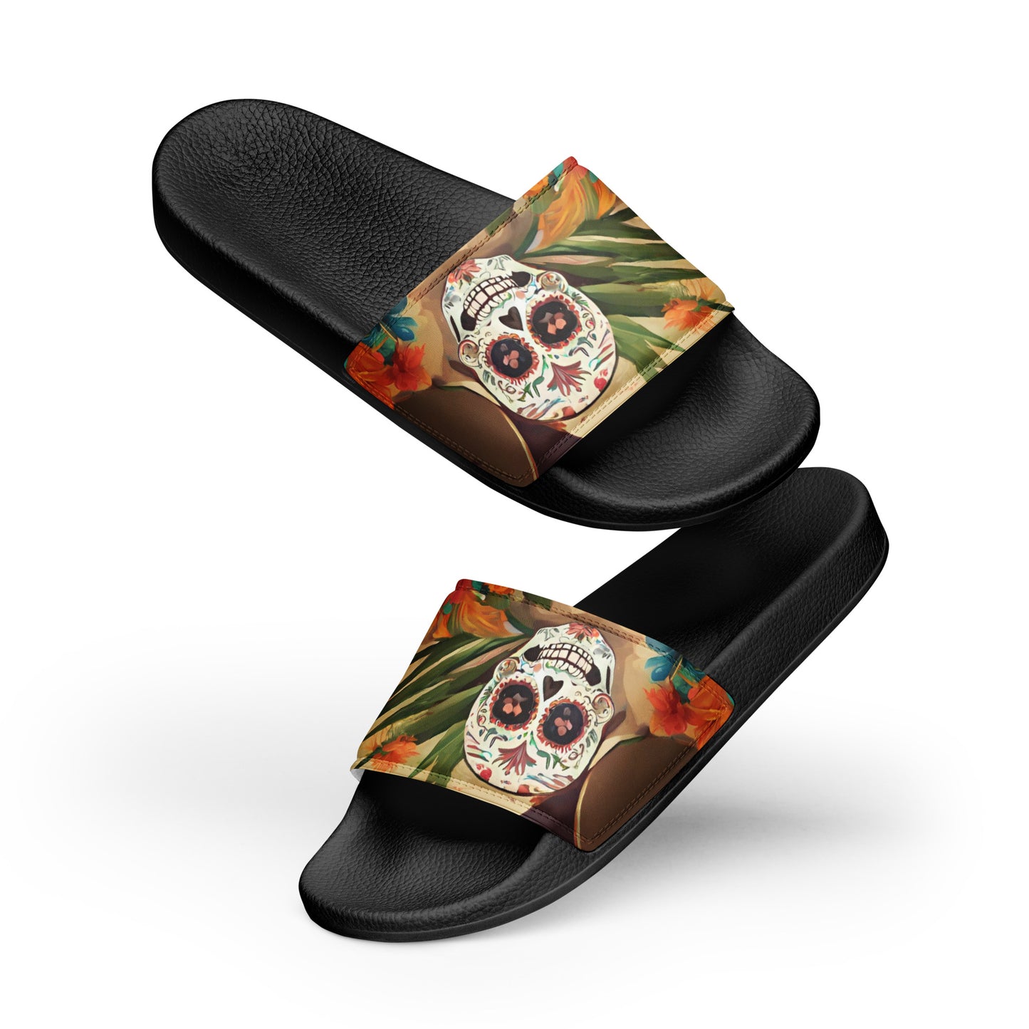 SUGAR SKULL ON THE SAND WOMEN'S SLIDES