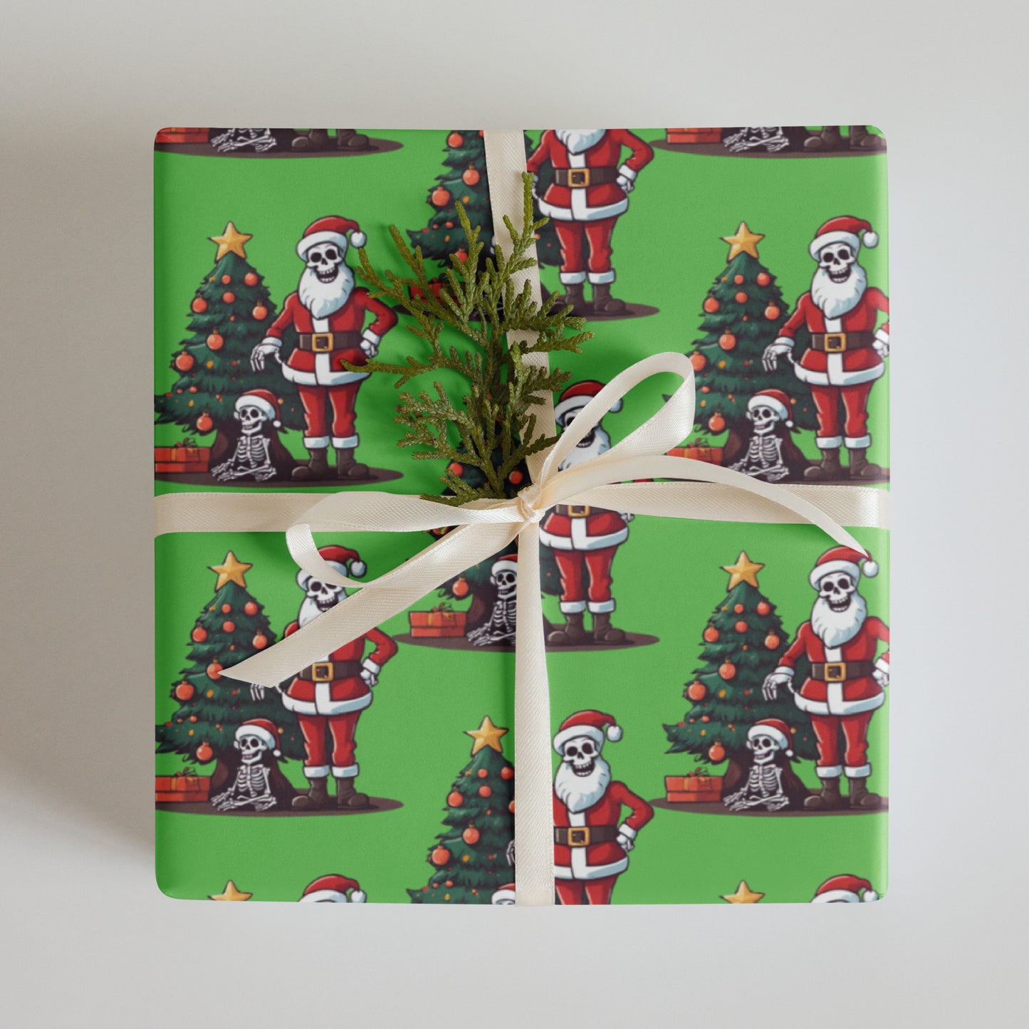 SANTA TREE PREMIUM WRAPPING PAPER SHEETS