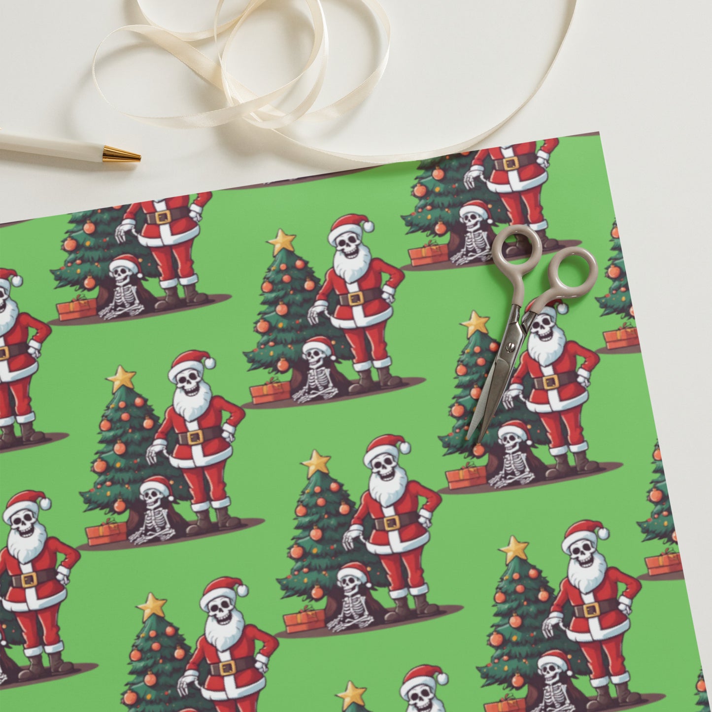 SANTA TREE PREMIUM WRAPPING PAPER SHEETS