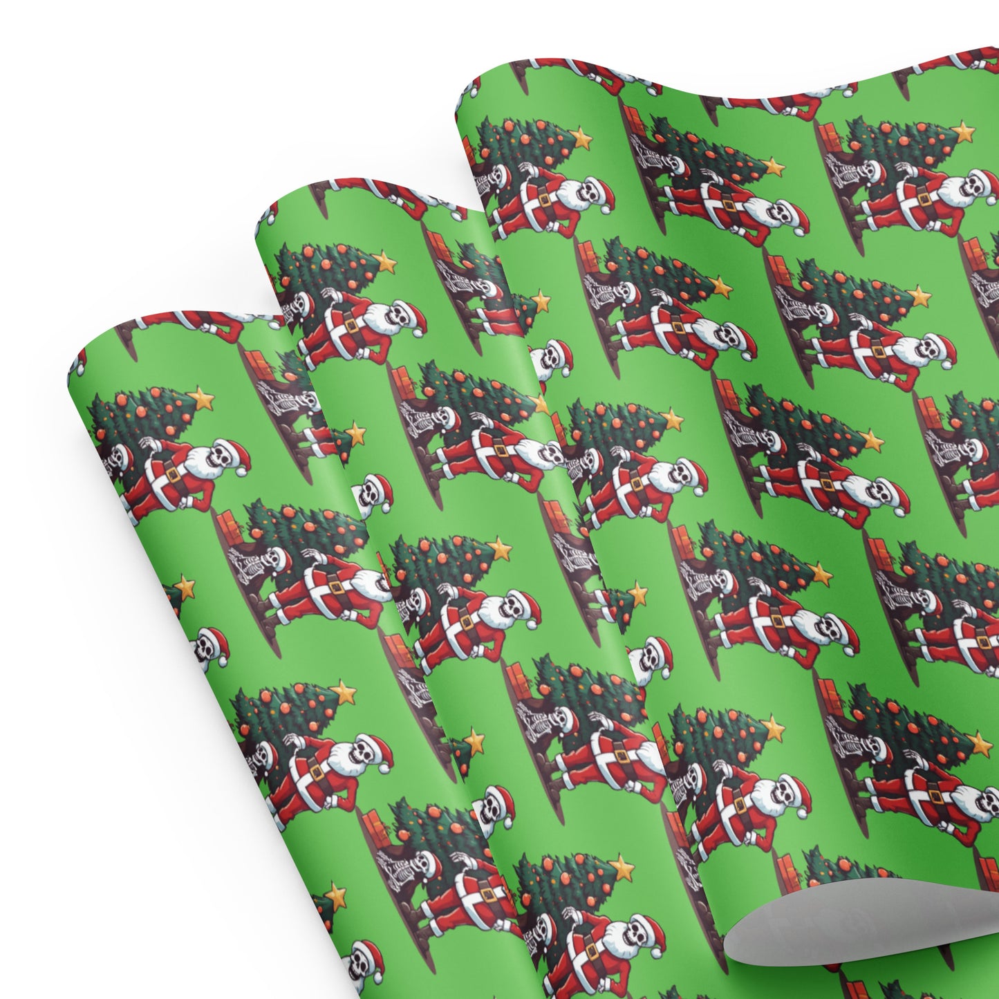 SANTA TREE PREMIUM WRAPPING PAPER SHEETS