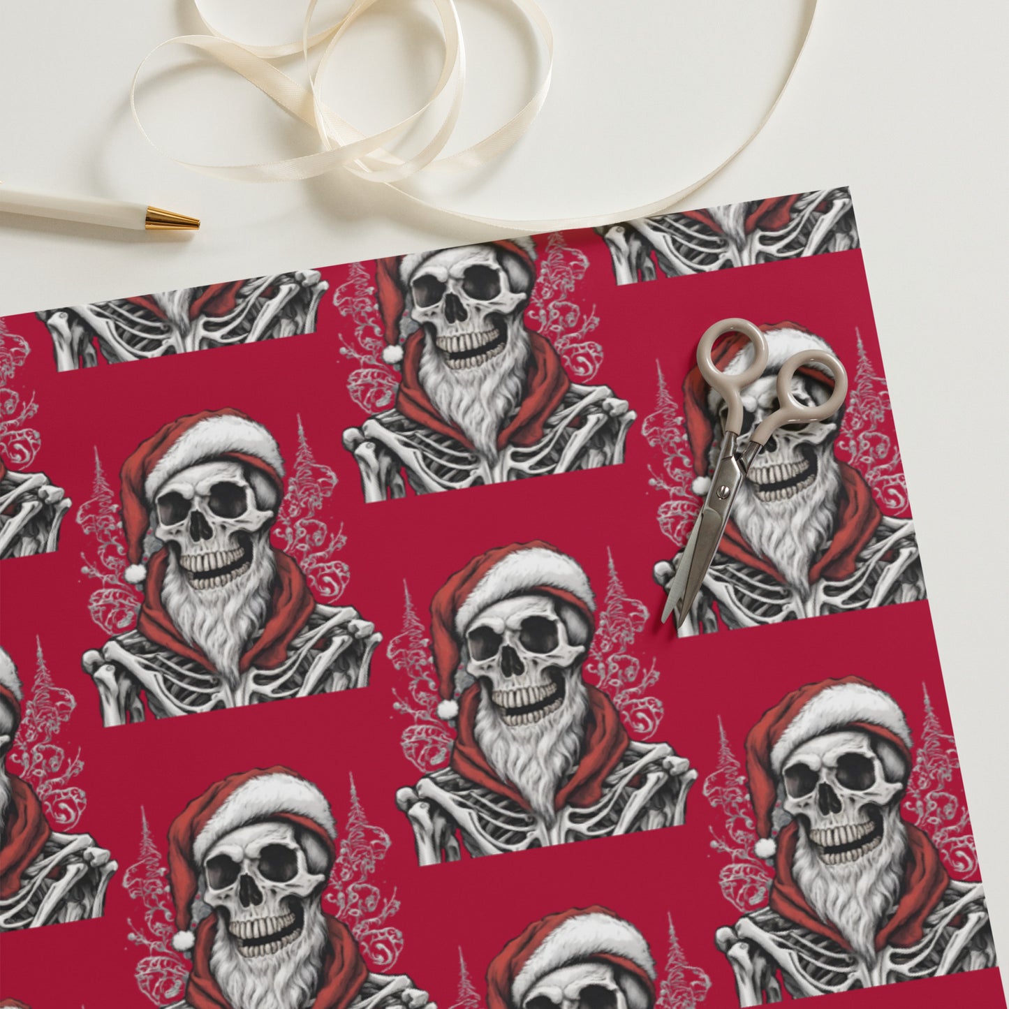 SANTA BEARD PREMIUM WRAPPING PAPER SHEETS